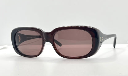 Cynthia Benjamin “Sid” Handmade Sunglasses – Plum Fade Acetate – Full Kit – Luxury Collector’S Piece
