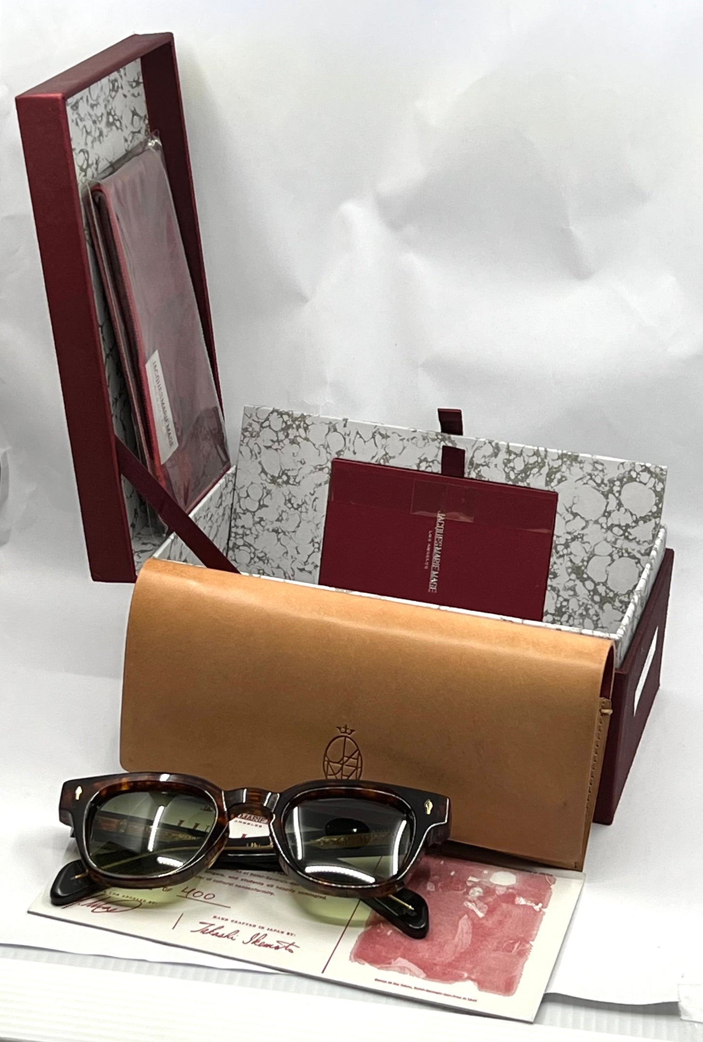 Jacques Marie Mage JULIEN in ARGYLE-New Gradient Tinted Lenses-FULL KIT-Japan