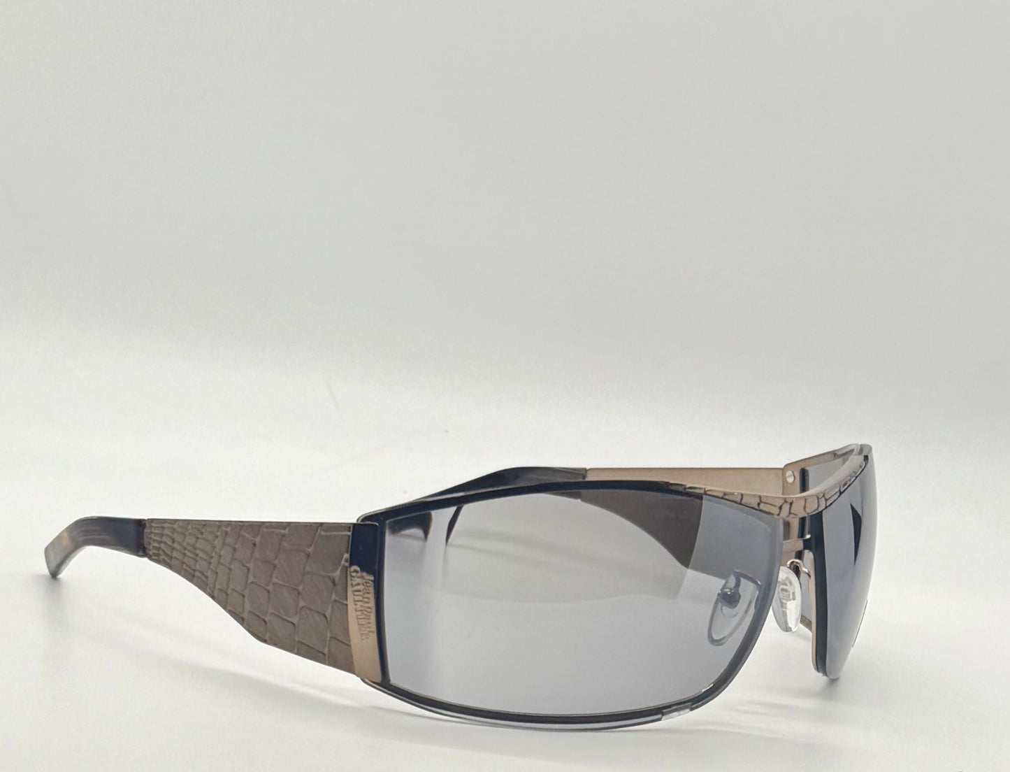 Jean Paul Gaultier Sjp 103 Col R80X-Y2K Deadstock Shield Sunglasses-Full Kit Italy