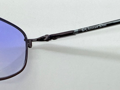 Christian Dior CD 3589 20S-Y2K Blue Oval Sunglasses w/New Blue Sky Gradient Custom Lenses