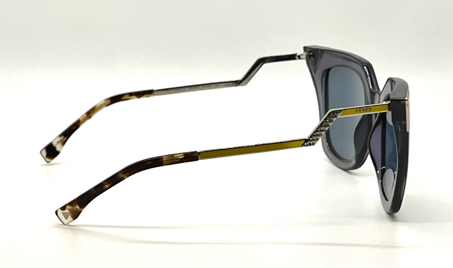 FENDI FF0060/S Y2K Deadstock Optyl Geometric Sunglasses Italy 52-20