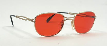 Gehami 219 Vintage 20/000 Gold-Filled Sunglasses w/New Red Custom Lenses