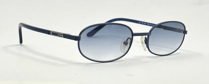 Gucci GG1374 6XG Blue Oval Y2K Sunglasses-New Gradient Custom Lenses-UNWORN