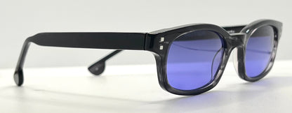 Fiction By L.A. Eyeworks Tom 033 Sunglasses-W| New, Solid Midnight Violet Custom Lenses