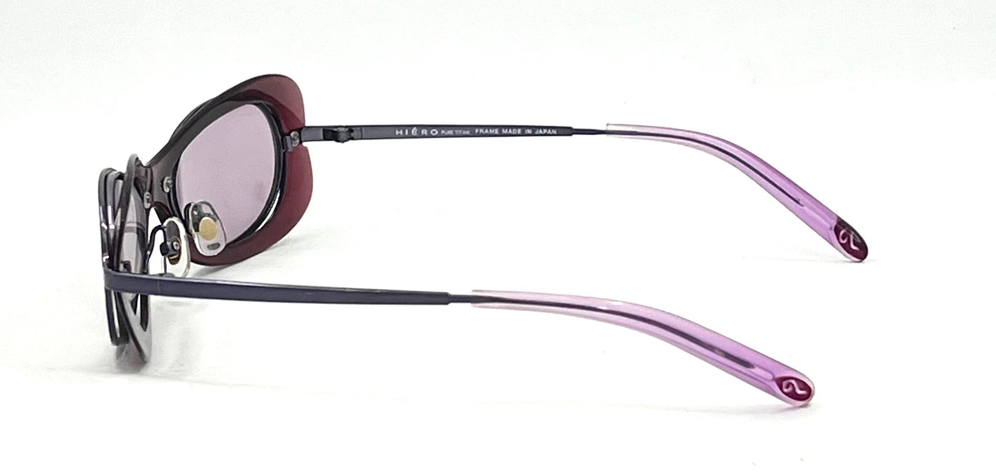 HIERO PV239 Y2K Titanium Japan Sculpted Oval Sunglasses Deadstock