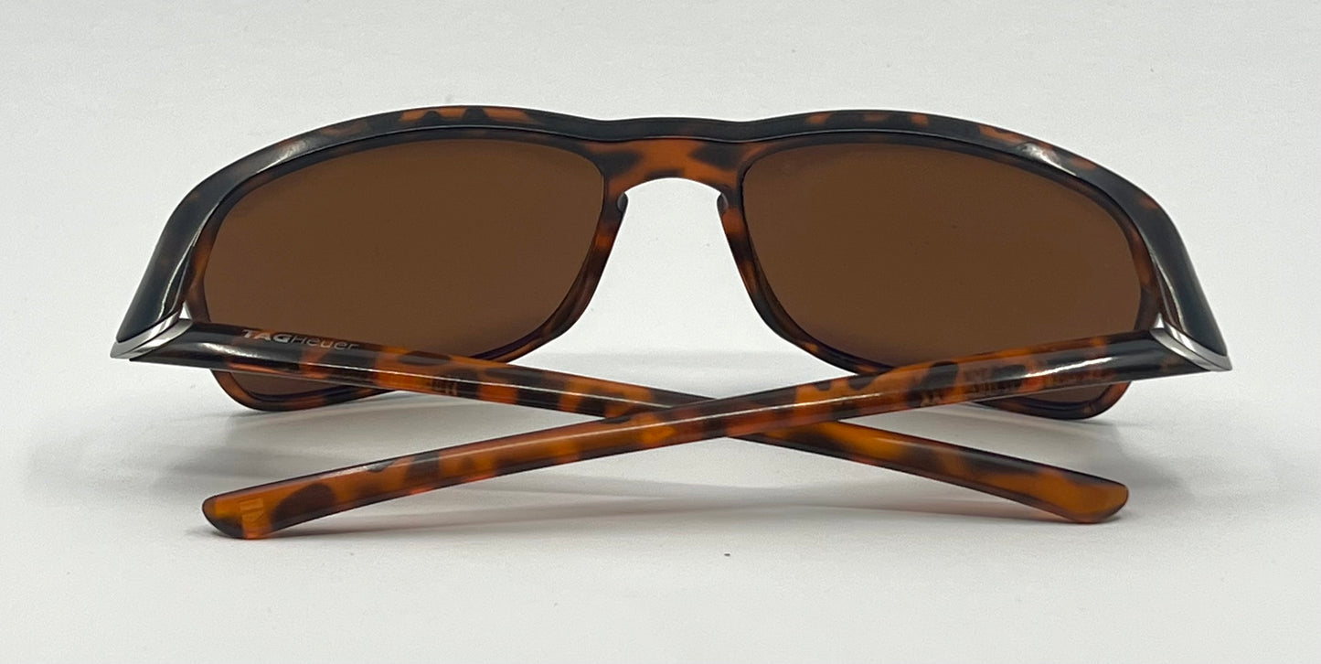 TAG Heuer TH 6042 211 Tortoise Sunglasses 59-18-135 Made in France SAMPLE
