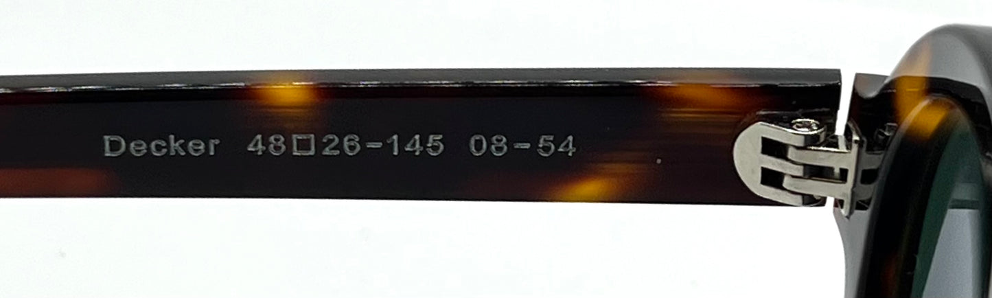 Entourage of 7 Decker 48-26-145 Tortoise Sunglasses – Brand New|Unworn – Full Kit