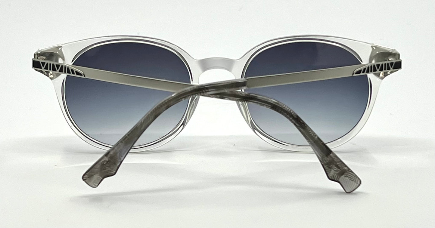 Early Coco and Breezy 10001 Clear & Metal Round Gradient Sunglasses-NOS/UNWORN