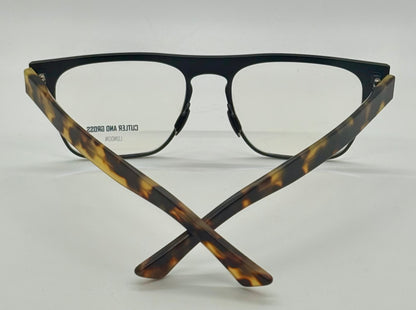 Cutler And Gross Cgop1366-03-Matte Black|Tortoise-56Mm-Handmade In Italy-Full Kit