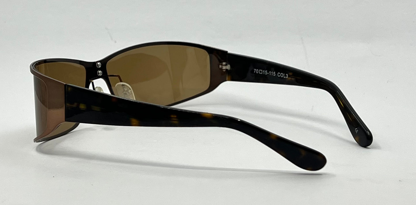 SCOTT by Ooh-la-la de Paris Y2K Shield Sunglasses 70-15-115 COL3 Deadstock