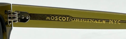 MOSCOT NEBB Sunglasses Olive Green w/New Gradient Custom Tinted Lenses-Full Kit