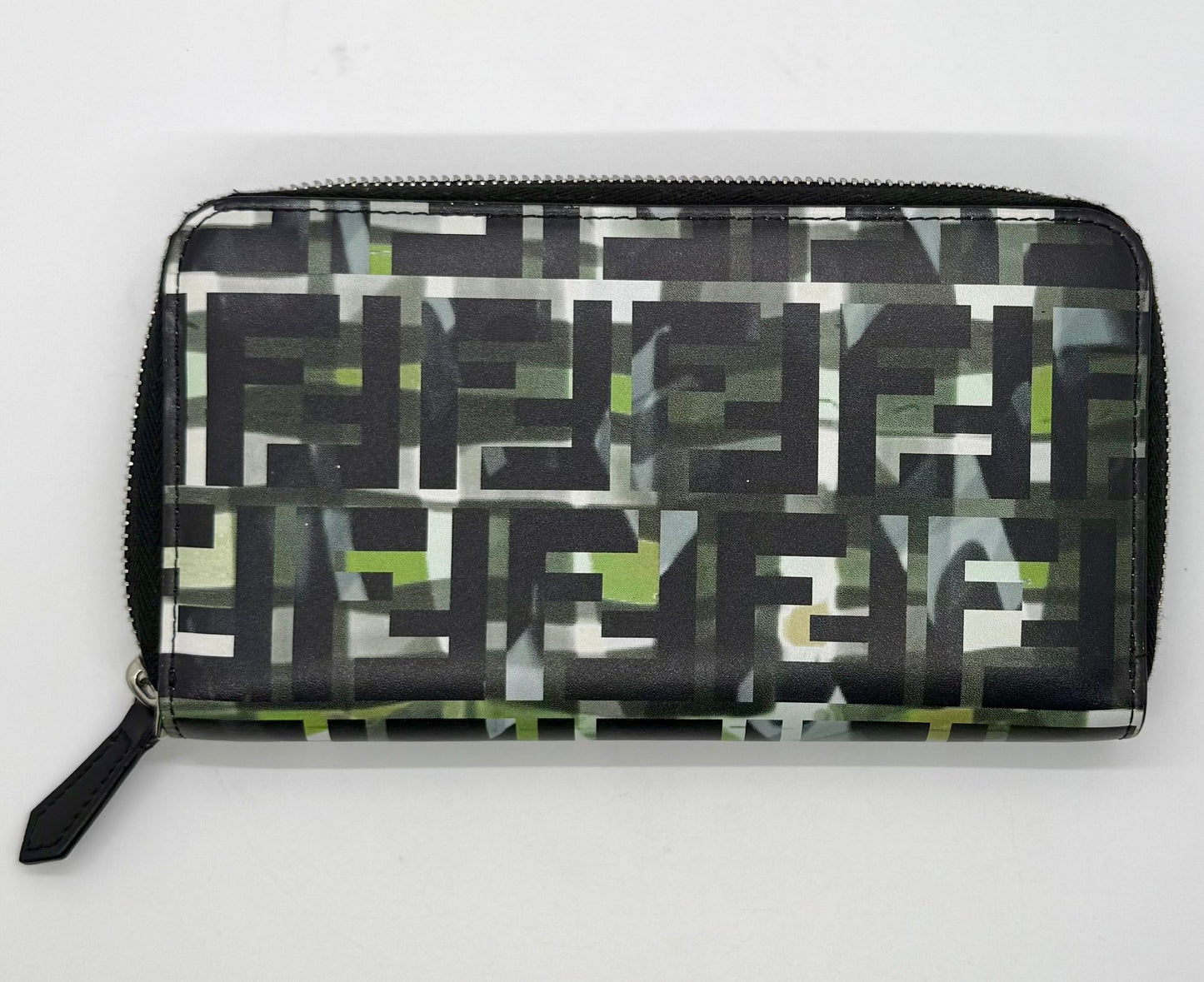 FENDI FF LOGO CAMO ZIP-AROUND WALLET / LONG CLUTCH – NEW / UNUSED