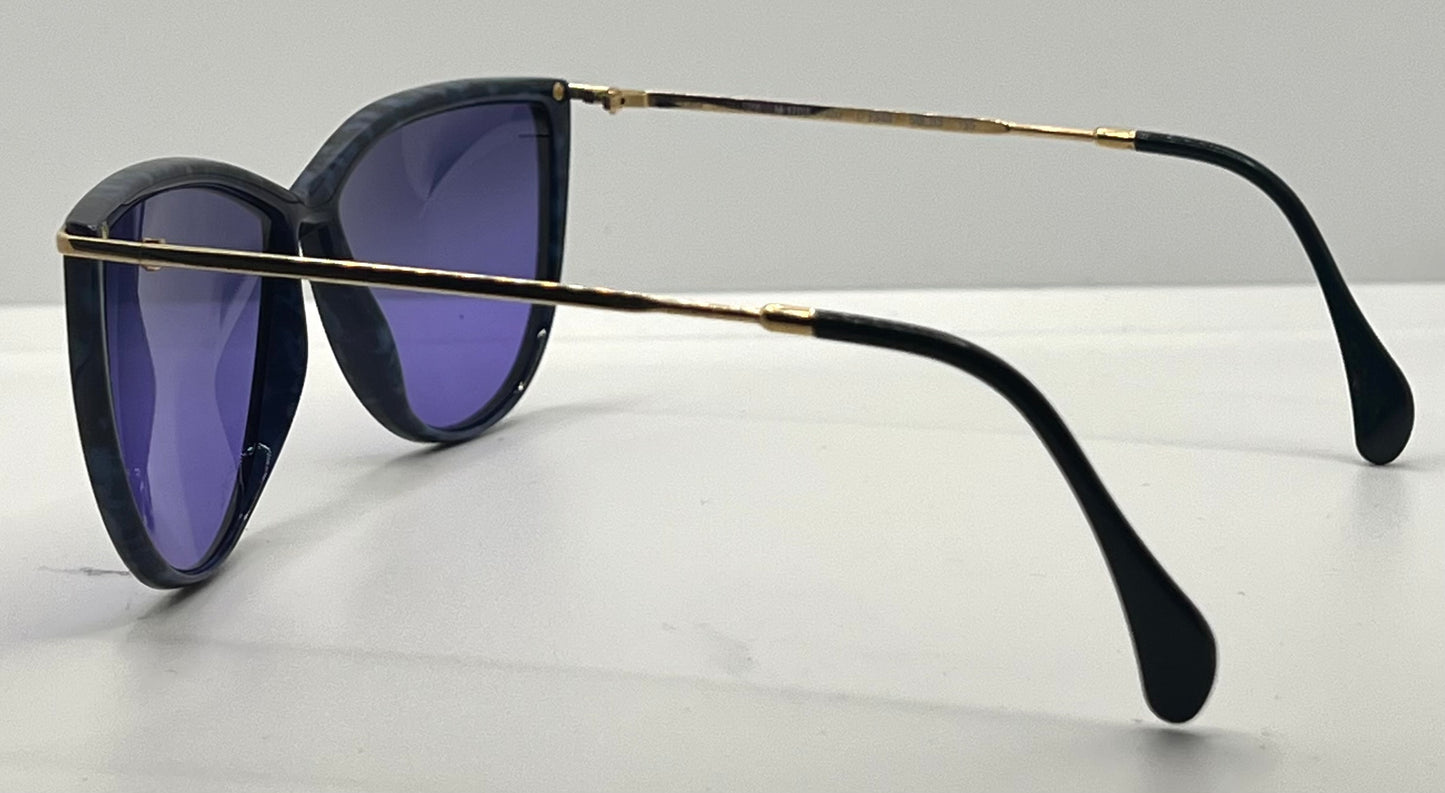 Silhouette M 1703 Spx Cat Eye Vintage Sunglasses W|New Solid Purple Custom Lenses-58Mm-Austria