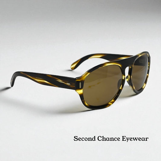 Jacques Fath Vintage Sunglasses Deadstock Made in France Tortoise Brown Unworn