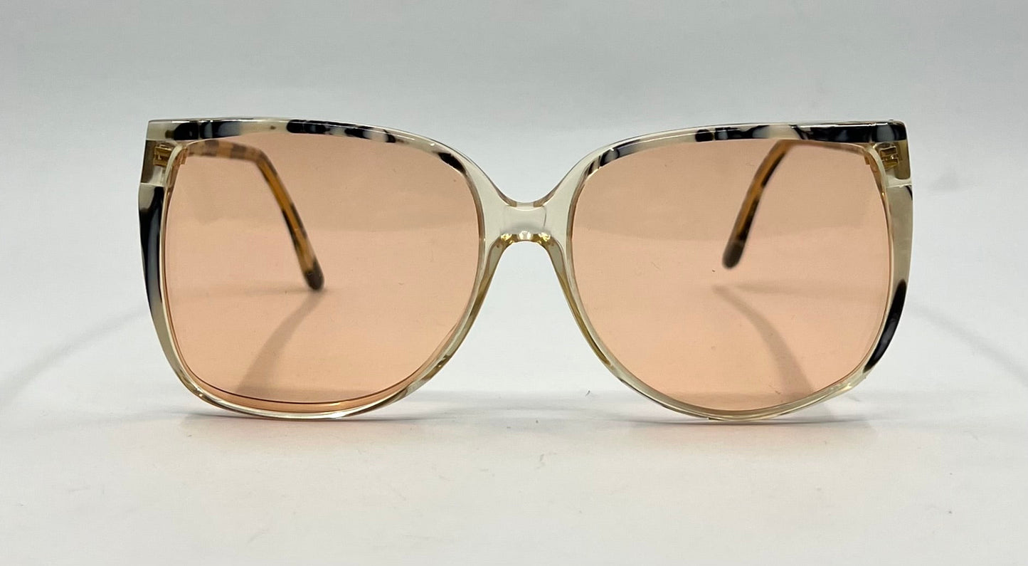 Valottica Italia 3560 VINTAGE Sunglasses-New Solid Peach Custom Lenses-Italy