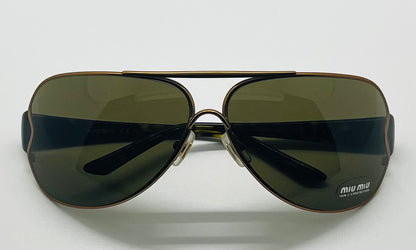 Y2K MIU MIU Pilot/Shield Sunglasses-Mod. SMU55G-Brand New/Unworn 68mm-FULL KIT