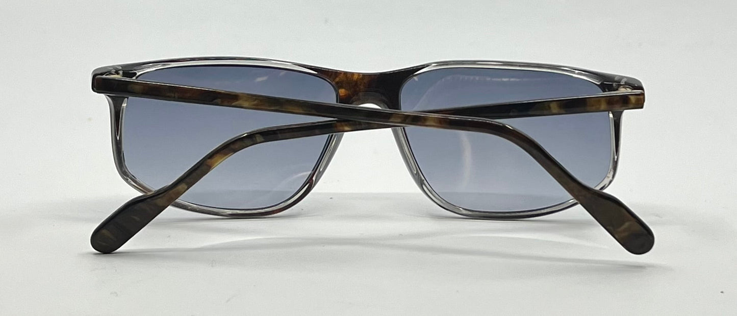 Alpina EA 76–3337602 Vintage Sunglasses-New Blue Smoke Gradient Custom Lenses-56mm
