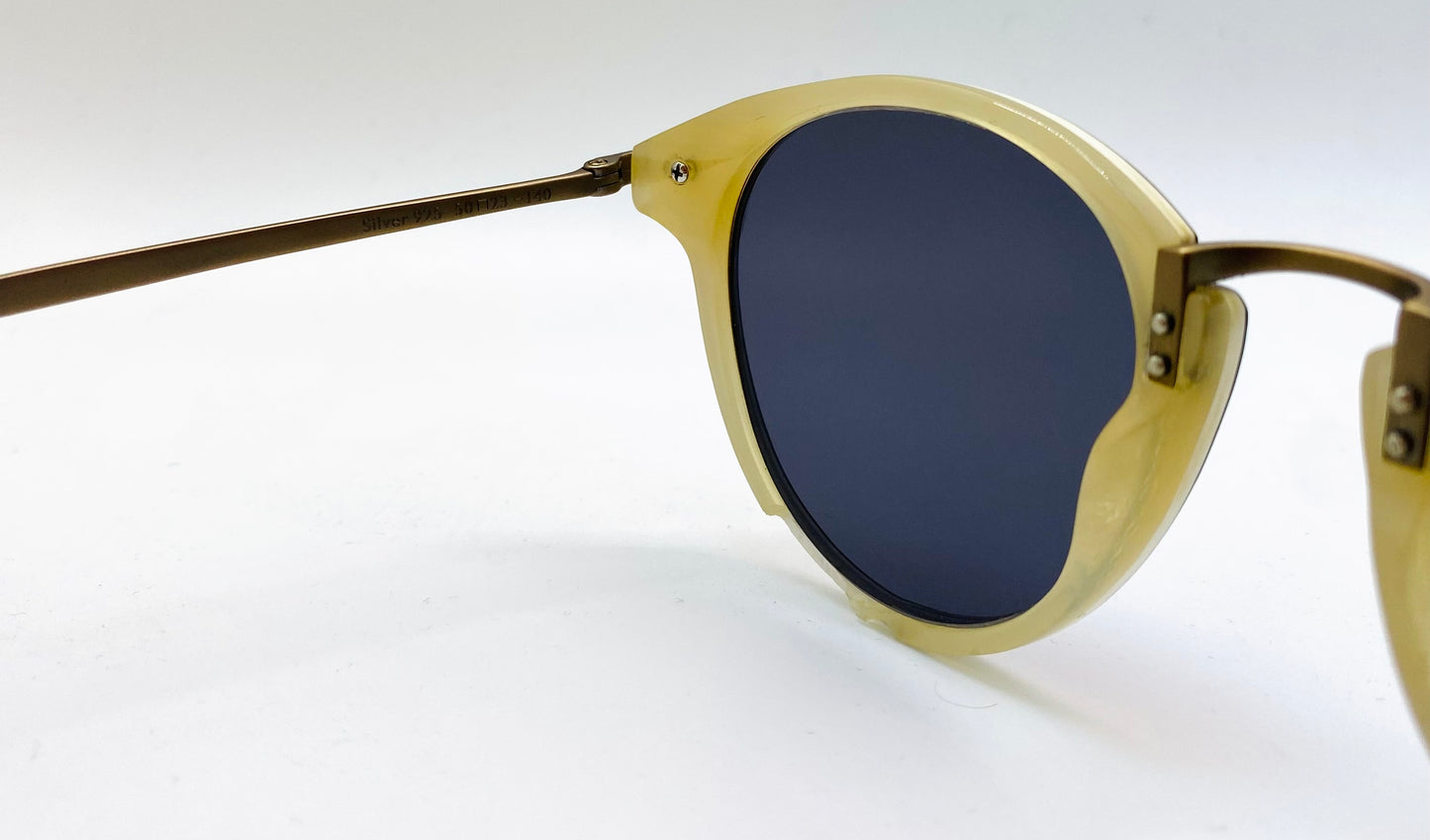Tom Davies Bespoke Sunglasses - Model 76259 – Silver 925 & Natural Buffalo Horn Collection - Custom Luxury Frames