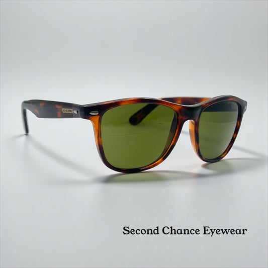 CÉBÉ 3000-Vintage Tortoiseshell Sunglasses w/ Original Green Mineral Glass Lenses-France