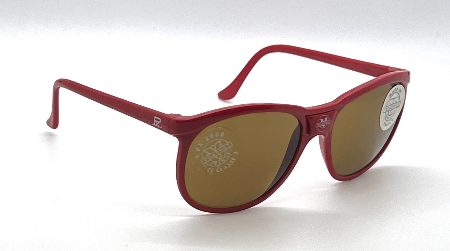 Vuarnet 084 PX2000 France Red NOS/Full Kit-Vintage 80s Sunglasses-