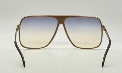 Omikron 103 Vintage Sunglasses-Bronze Aviator Frame w/New Gradient Tinted Custom Lenses
