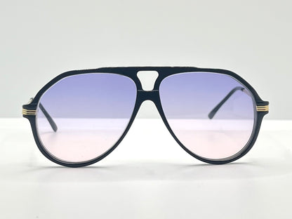 BLOOPTIC Vintage Sunglasses-Mod. Exclusive 57 w/ New, Custom Lavender/Pink Gradient Lenses-Deadstock