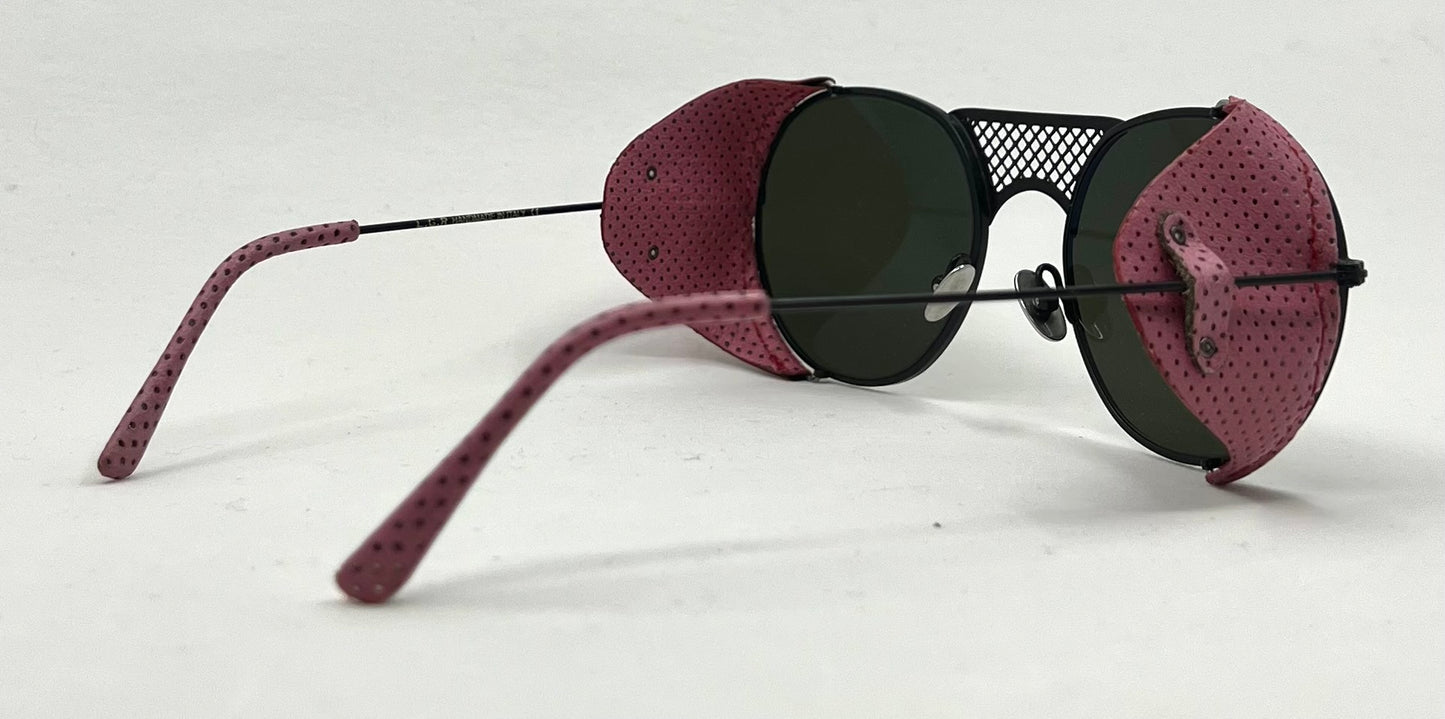 L.G.R Lawrence Flap 54-20-145 Pink Leather Side Shields Handmade in Italy Unworn