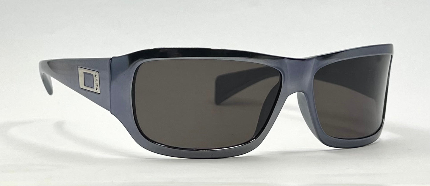 EXTE EX58710-Y2K Vintage Oversized Black Sunglasses 61mm-Italy