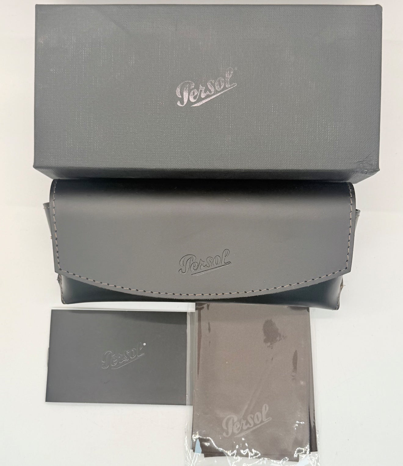 Persol 2256-S 594|58 Vintage Black Aviators W| Polarized Lenses-Deadstock