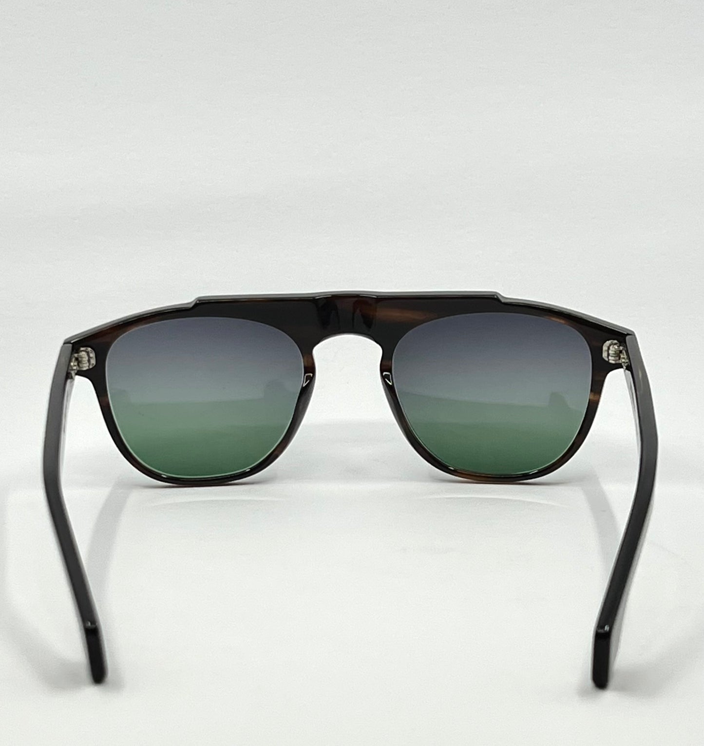 Entourage of 7 Fegan Sunglasses w|New Grey|Green Custom Gradient Lenses-New|Unworn-Full Kit-handmade in Japan