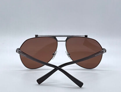 Dolce & Gabbana DG2149 1315/73 61mm-Gunmetal Brown Aviator-Sunglasses-Italy-Full Kit