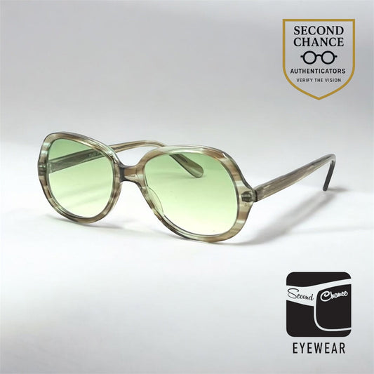 OWE 224-40 VINTAGE Sunglasses Made in Germany-Oversized Round Frame