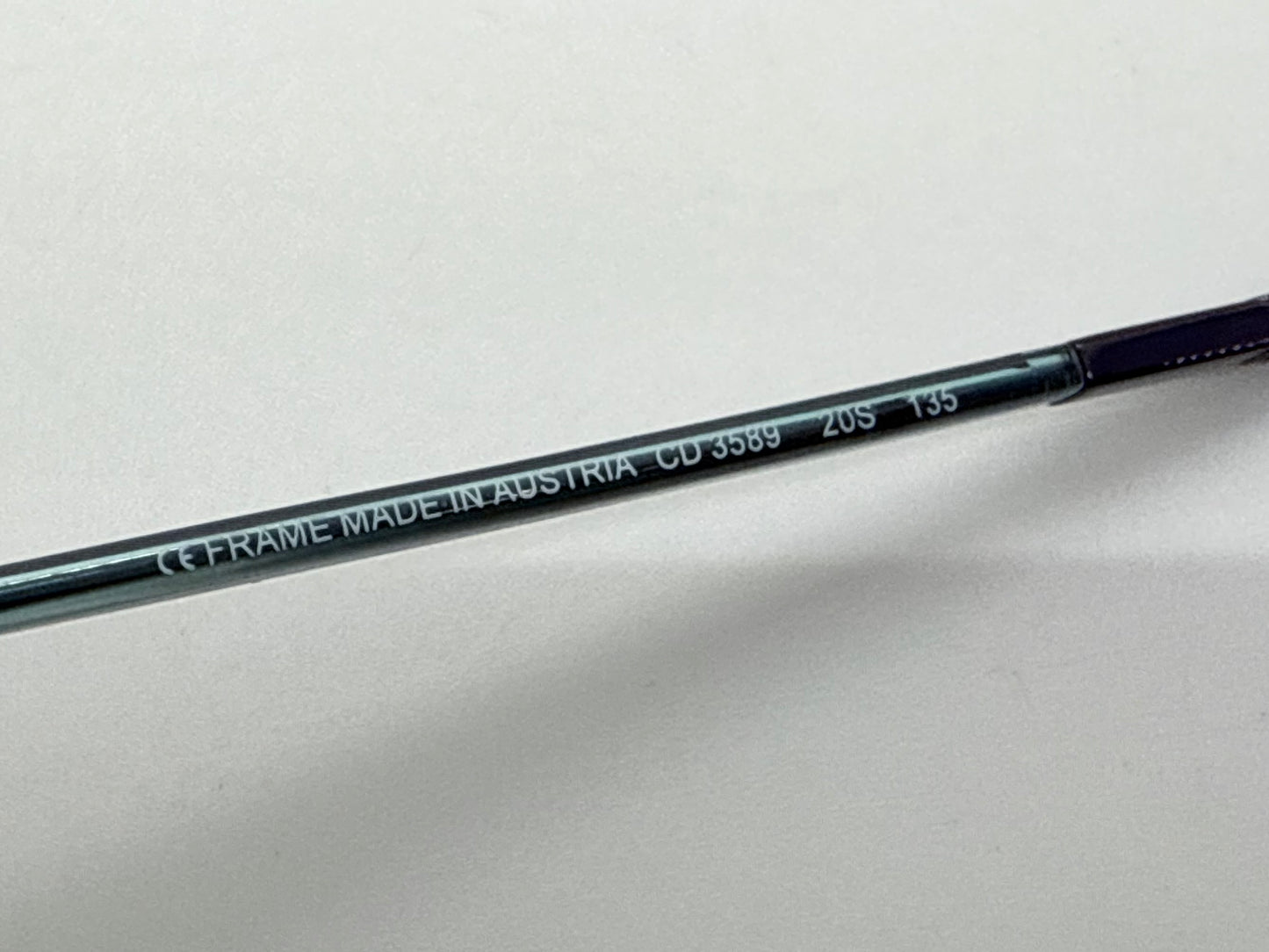 Christian Dior CD 3589 20S-Y2K Blue Oval Sunglasses w/New Blue Sky Gradient Custom Lenses