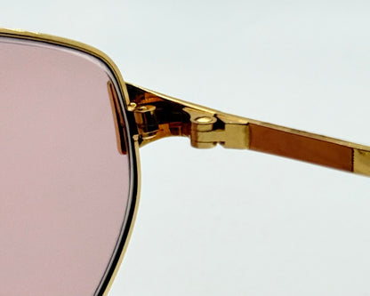 Tura Mod-204 Pch Vintage Sunglasses W|New Solid Pink Custom Lenses-Japan