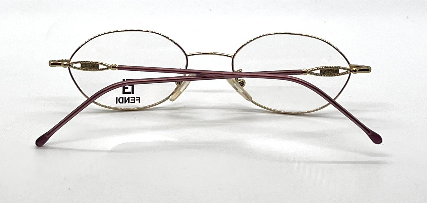 Fendi F500 Amethyst Swirl Unworn/NOS Vintage Eyeglasses Italy 49mm