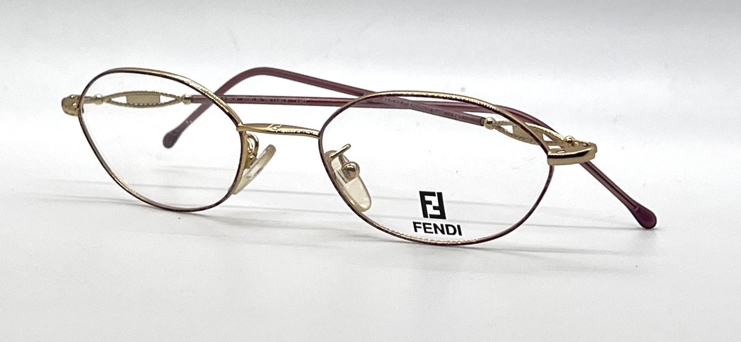 Fendi F500 Amethyst Swirl Unworn/NOS Vintage Eyeglasses Italy 49mm