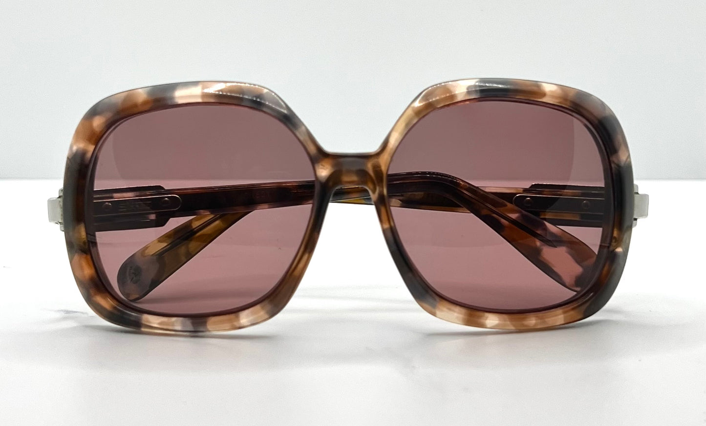 Silhouette Mod 501 Vintage Sunglasses W|New, Custom Solid Deep Rose Lenses-Deadstock-Austria