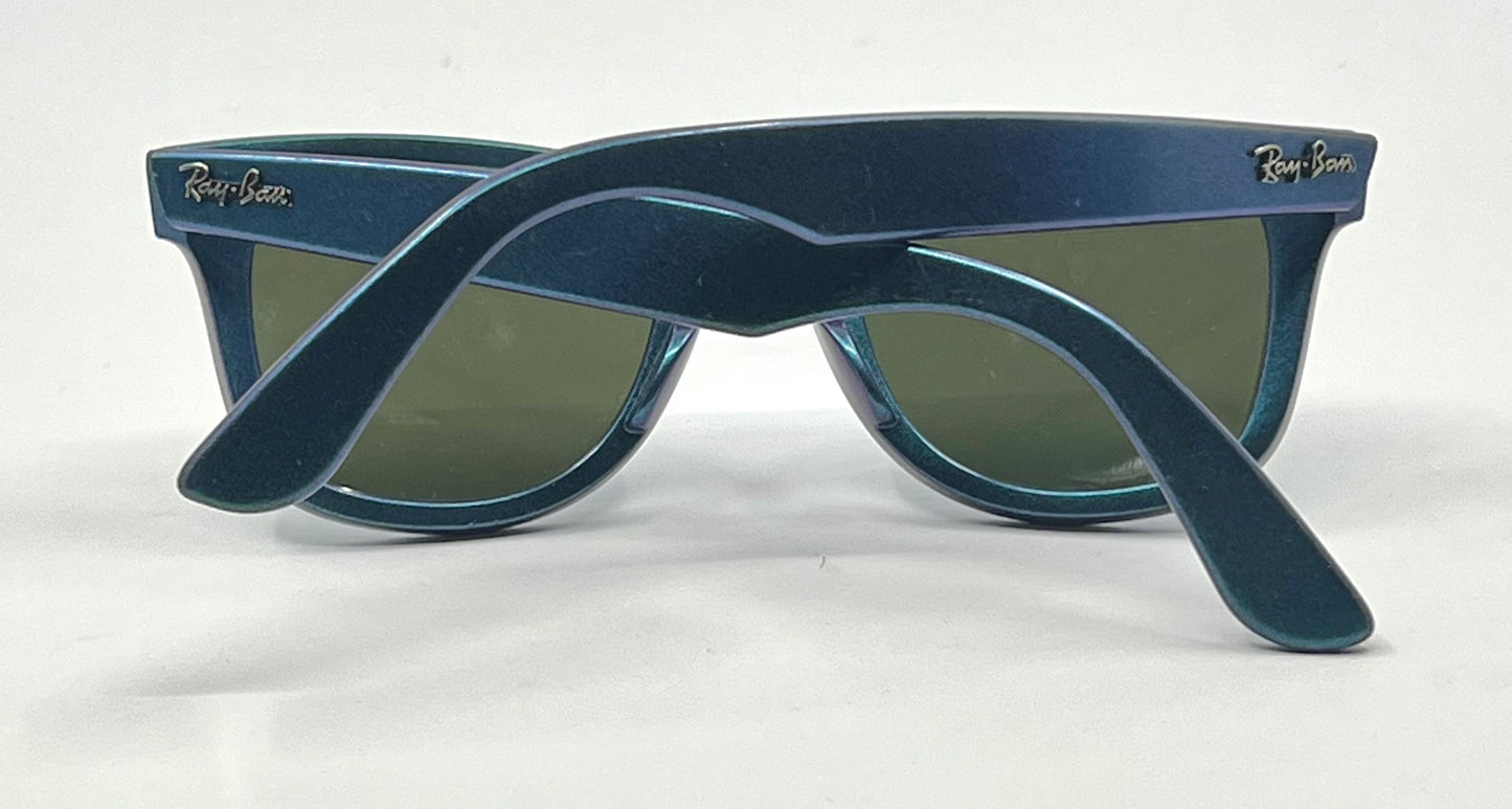 Ray-Ban RB2140 Wayfarer Cosmo Collection Mercury Blue Iridescent 50-22