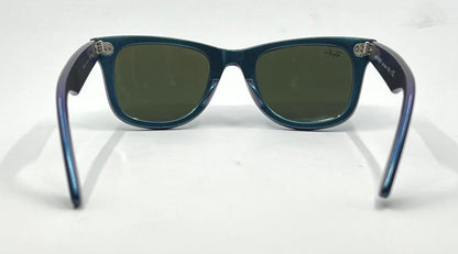 Ray-Ban RB2140 Wayfarer Cosmo Collection Mercury Blue Iridescent 50-22