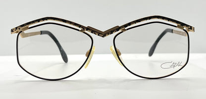 Cazal Mod 249 Col 413 Vintage Titanium Eyeglasses-Gold Leopard 57Mm-Unworn-Germany