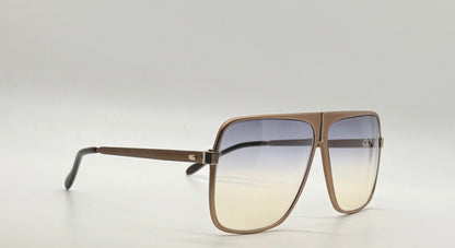 Omikron 103 Vintage Sunglasses-Bronze Aviator Frame w/New Gradient Tinted Custom Lenses