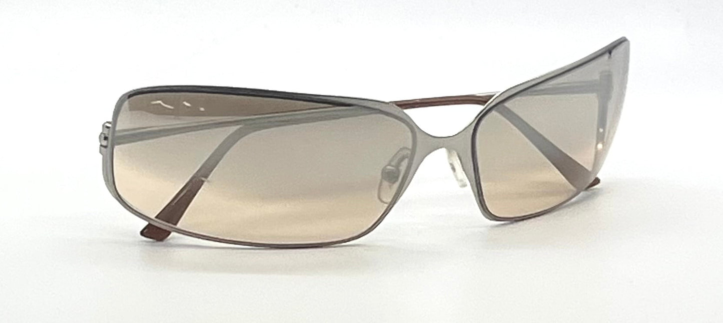 Prada SPR57E 1AP651 Vintage Sunglasses-Brown Mirror Lens-Italy 65-15