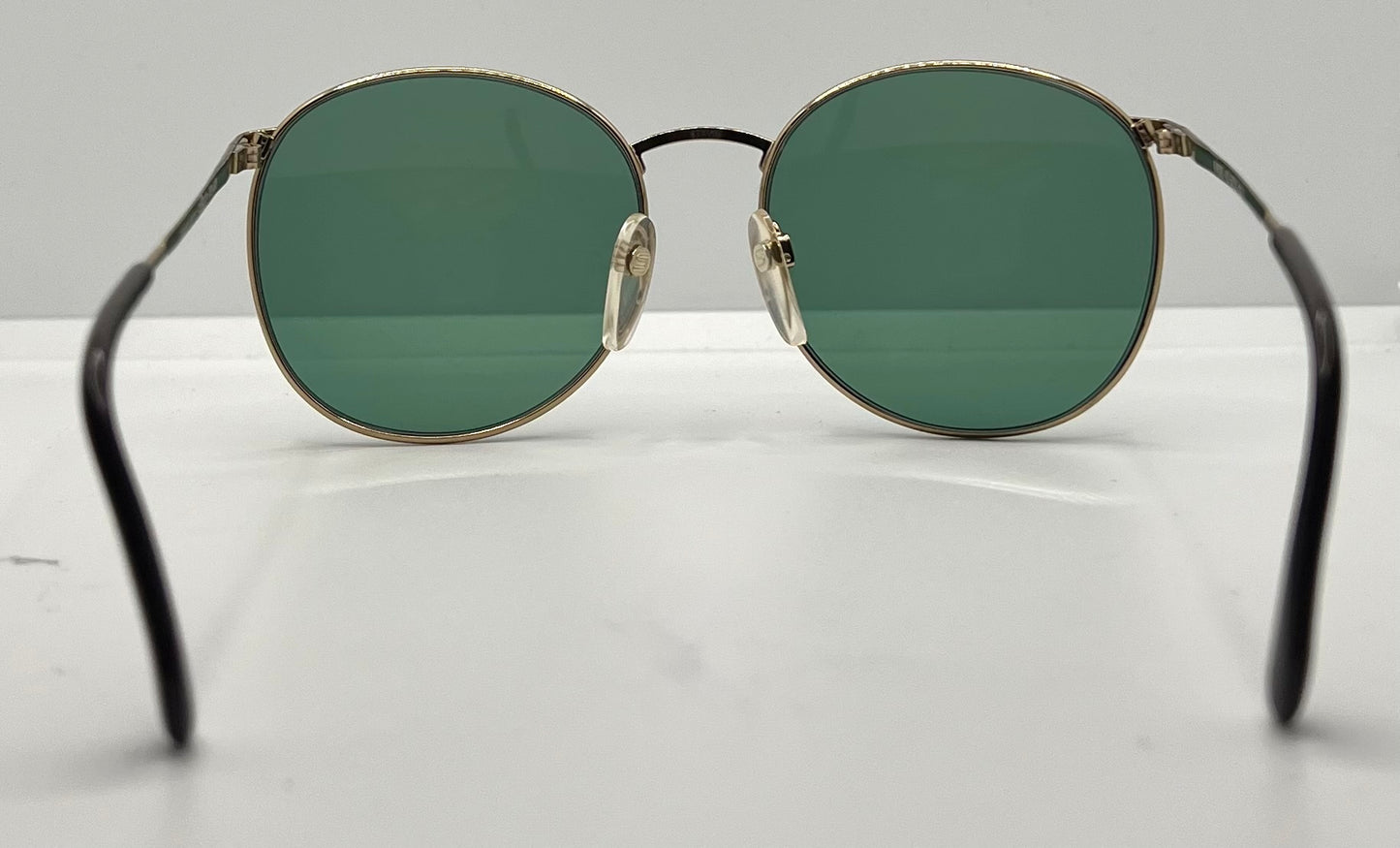 Silhouette M6039 Vintage Sunglasses-Gold|Red W|New Green Custom Lenses-54Mm