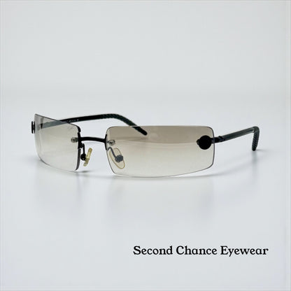 Chanel 4047 C.170/8G Y2K Vintage Sunglasses-Unworn All Original-Rimless-62mm