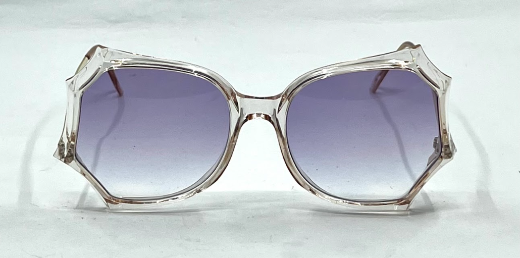 Cabaret Geometric Oversized Vintage Sunglasses Crystal Pink Gradient Hong Kong