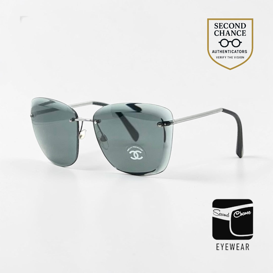 Chanel 4221 Rimless Sunglasses Y2K Vintage CC Lens 65-15 Italy Unworn