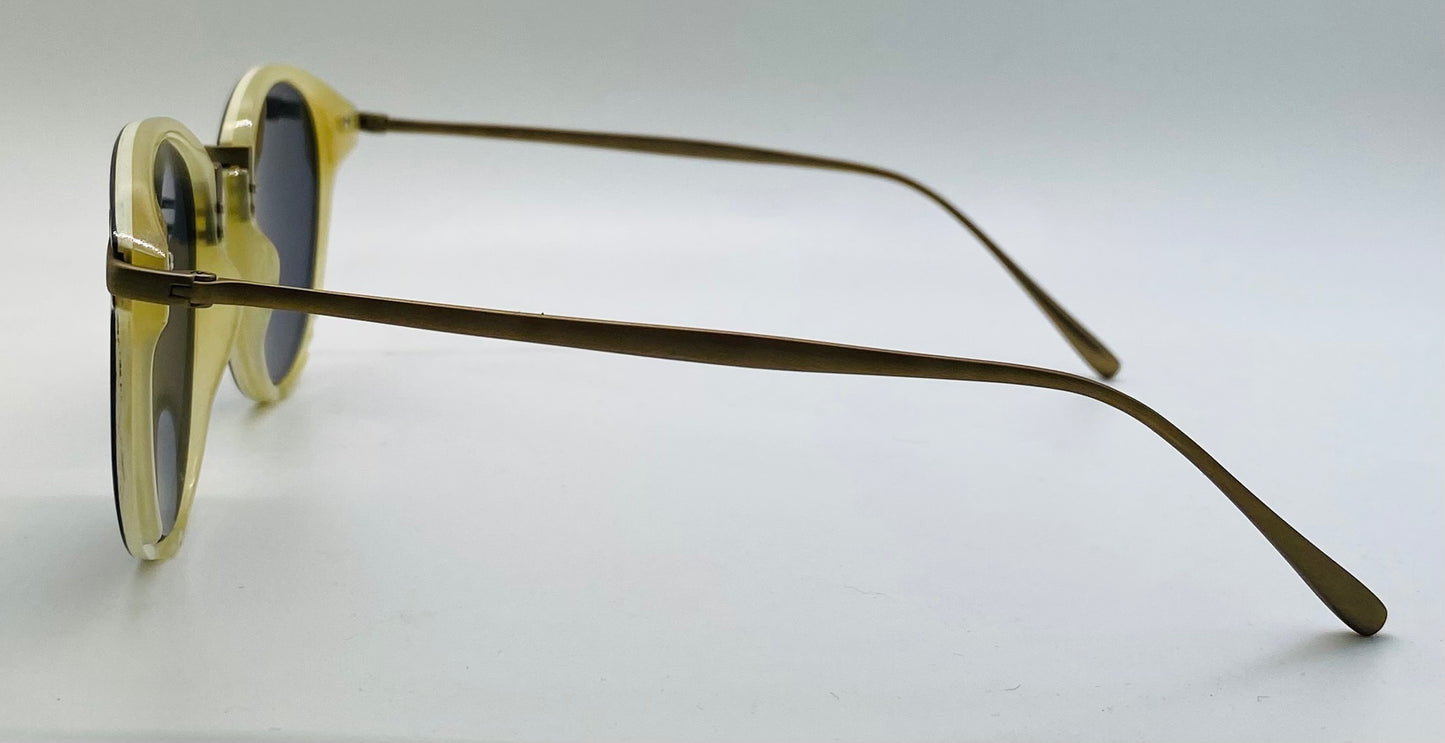 Tom Davies Bespoke Sunglasses - Model 76259 – Silver 925 & Natural Buffalo Horn Collection - Custom Luxury Frames