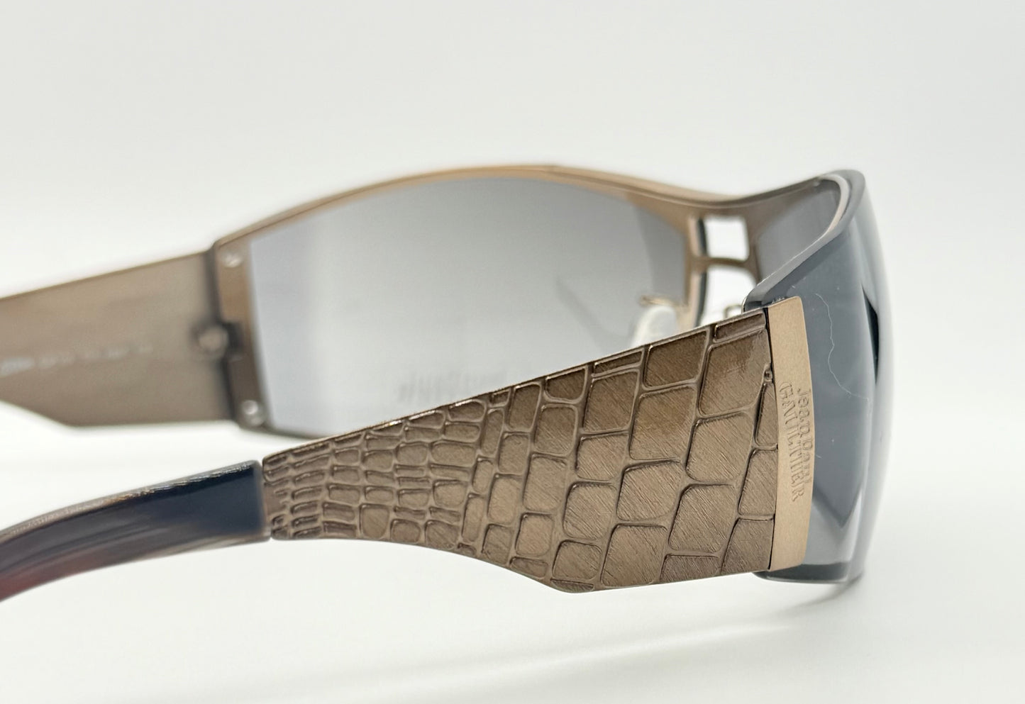 Jean Paul Gaultier Sjp 103 Col R80X-Y2K Deadstock Shield Sunglasses-Full Kit Italy