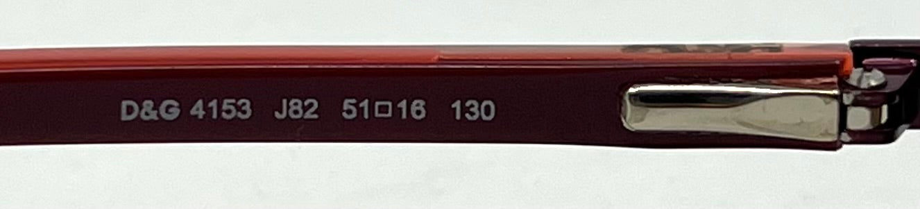 D&G 4153 J82 Vintage Y2K Sunglasses-Deadstock/Unworn-Made in Italy-51mm