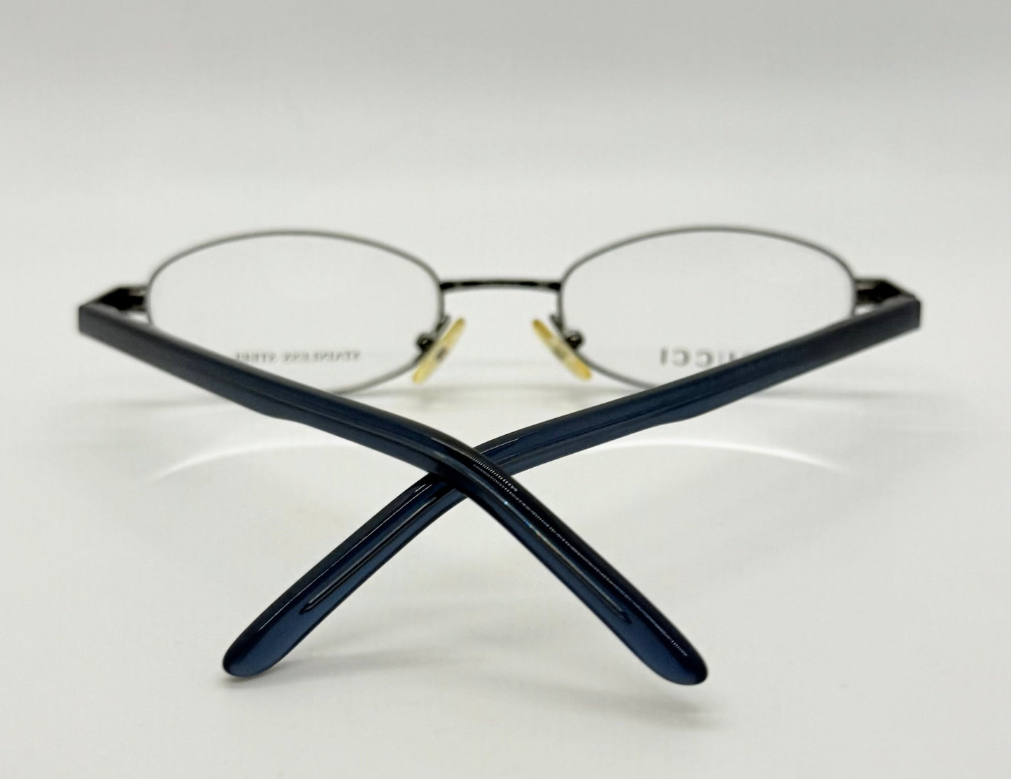 Gucci GG 2679 RV3 Stainless Steel Oval Frames-Vintage Unworn-Italy